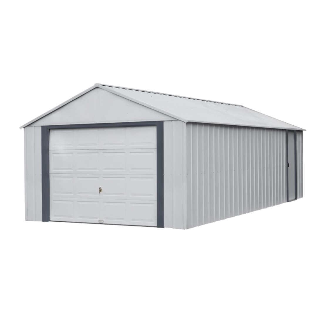Arrow Storage Murryhill Steel Garage Building with Extra-Wide Door - Senior.com Storage Shelters