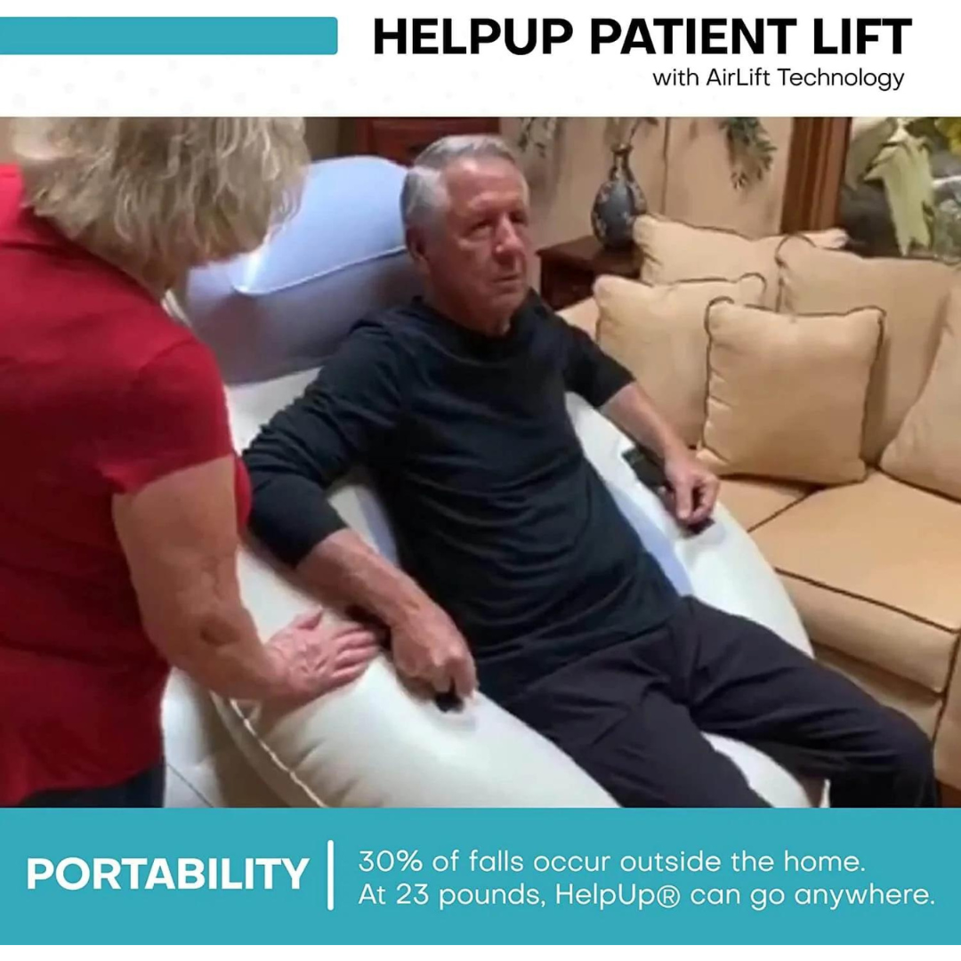 HelpUp Portable Patient Lift with Airlift Technology - Senior.com 