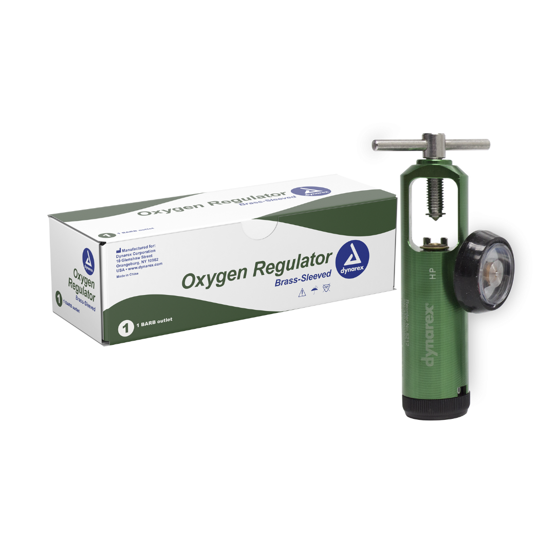 Dynarex Oxygen Regulators - CGA 870 - Regular & Mini - Senior.com Oxygen Regulators