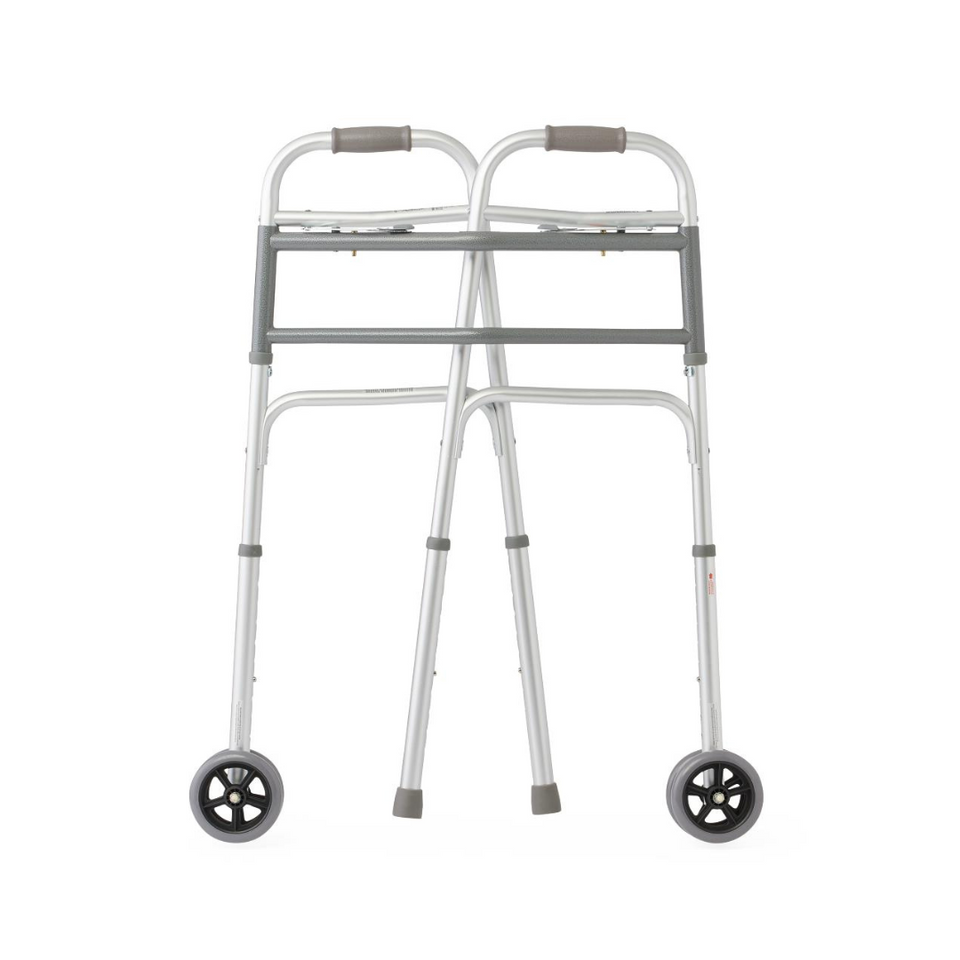 Medline Bariatric Walker with 5" Wheels 500 lb Capacity