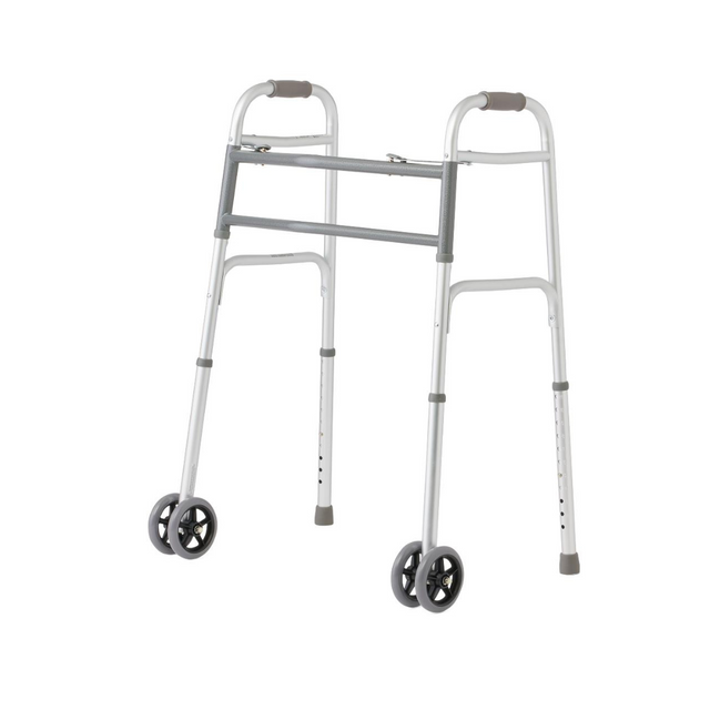 Medline Bariatric Walker with 5" Wheels 500 lb Capacity