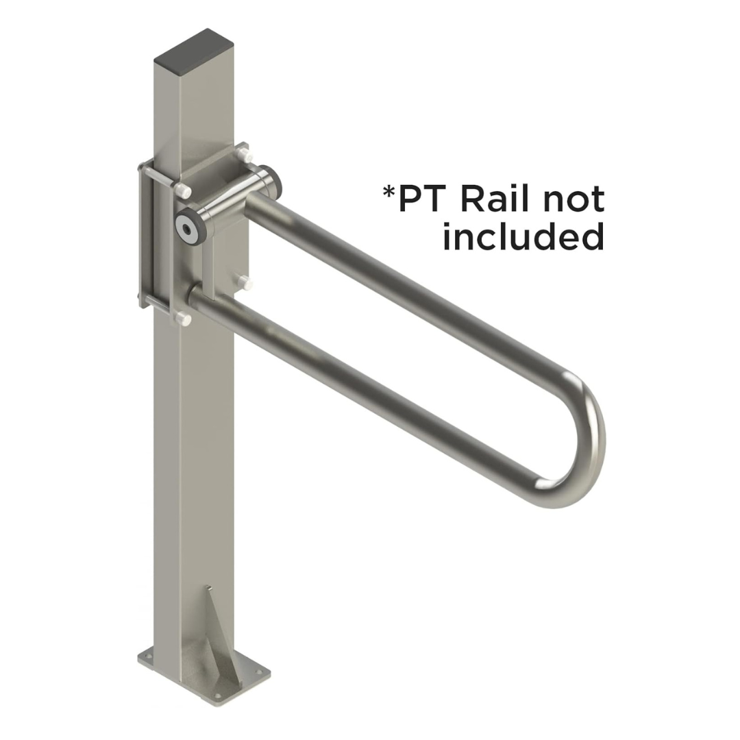 HealthCraft P.T. Rail Floor Mast - Floor Mounted Vertical Mounting Mast for P.T. Rails - Senior.com 