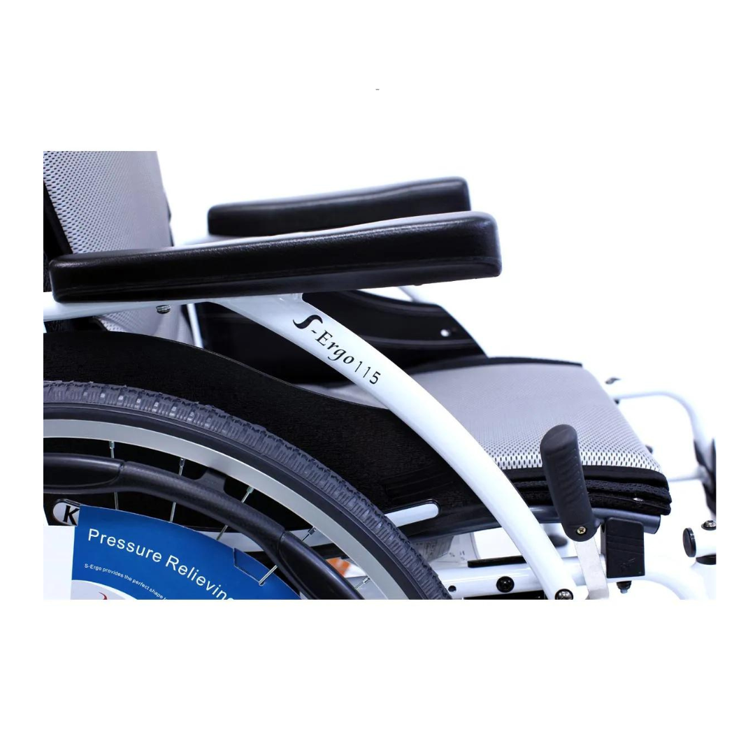 Karman Ergo S-115F18 Ultra Light Wheelchair with Quick Release MAG Wheels - Senior.com Wheelchairs