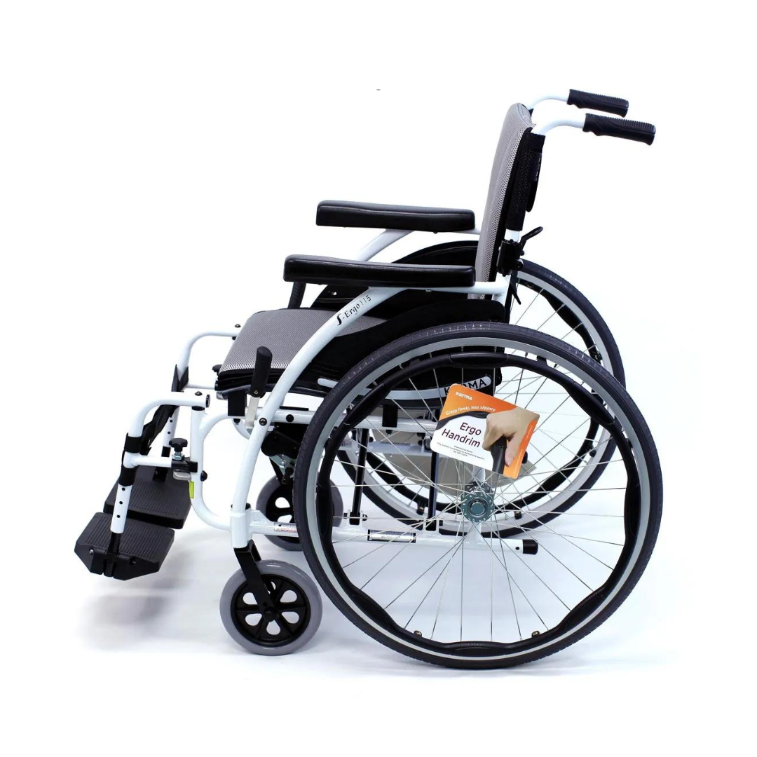 Karman Ergo S-115F18 Ultra Light Wheelchair with Quick Release MAG Wheels - Senior.com Wheelchairs