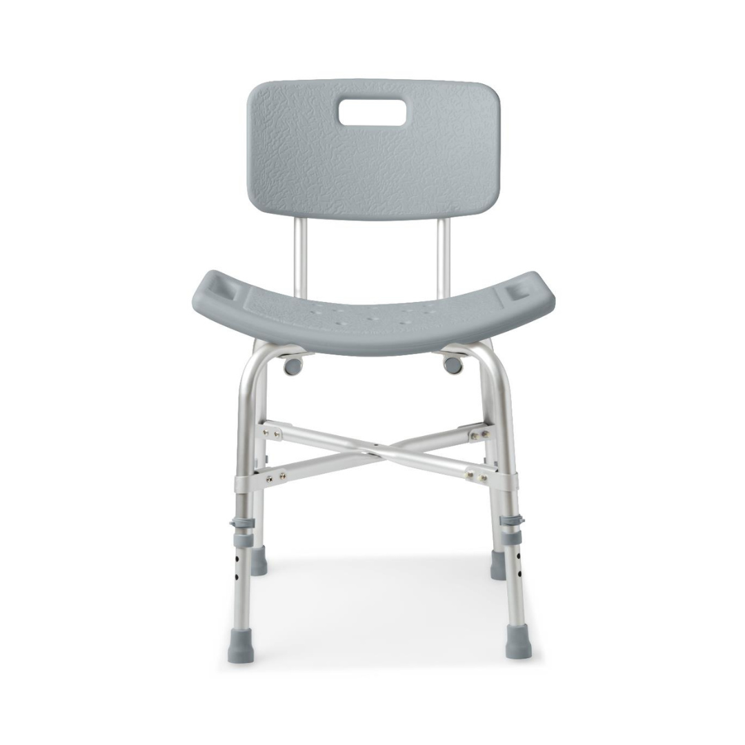 Medline Bariatric Shower Chair with Backrest - 550 lbs Capacity - Senior.com Shower Chairs