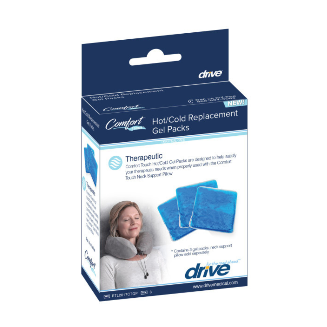 Drive Medical Comfort Touch™ Neck Support Pillow with Hot/Cold Gel Packs - Senior.com Neck Support