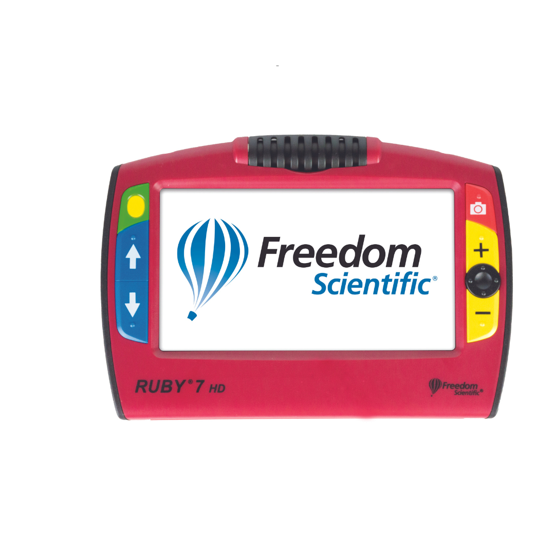 Freedom Scientific Ruby 7 HD Low Vision Video Magnifier with PivotCam - Senior.com Handheld Video Magnifiers