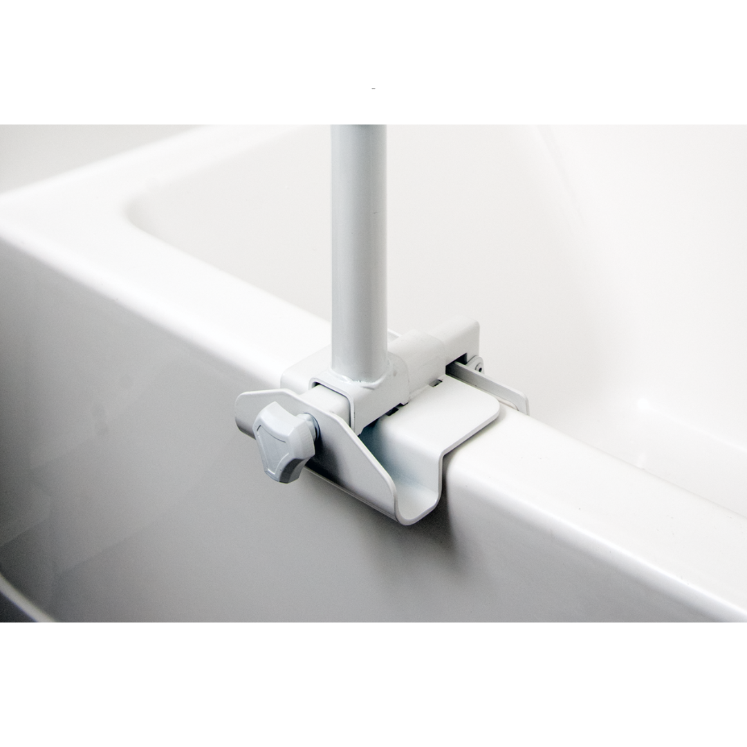 Bathtub Security Pole & Curve Grab Bar - Senior Bath Safety