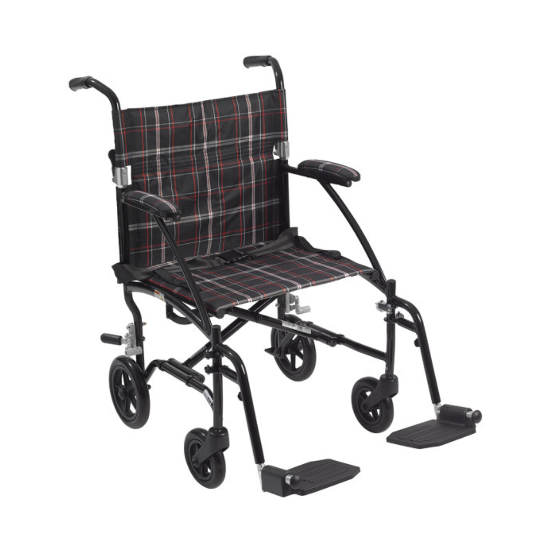 Drive Medical Fly-Lite Aluminum Transport Chair - Senior.com Transport Chairs