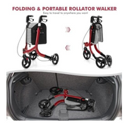 INNO Edge Medical Euro-Style 3 Wheel Rollator Walker - Only 11 lbs - Senior.com Rollators
