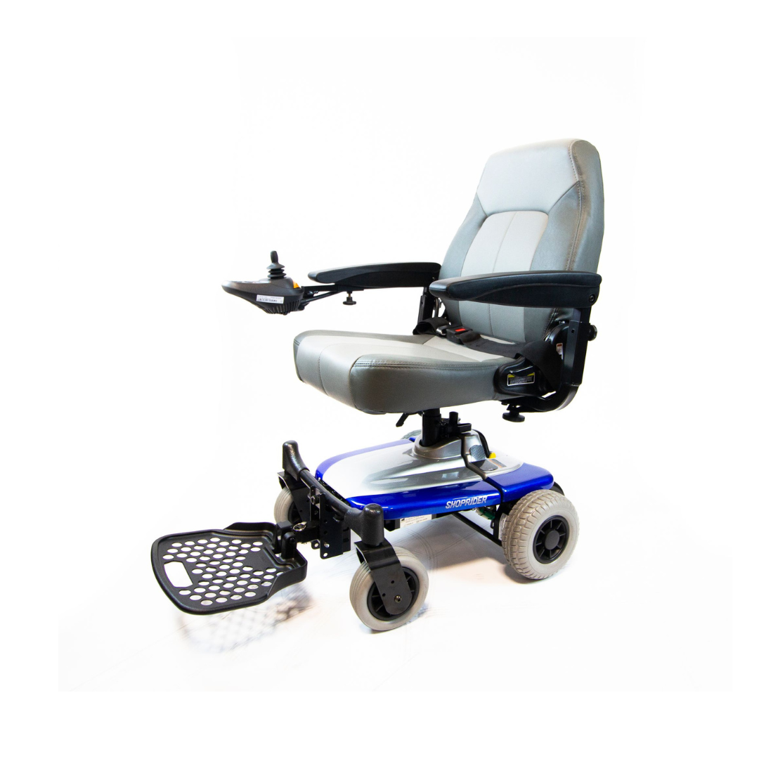 Shoprider Smartie Extra-Lightweight Portable Power Chairs Blue