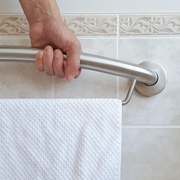 HealthCraft PLUS Bathroom Towel Bar 24" & Grab Bar - Senior.com Grab Bars & Safety Rails