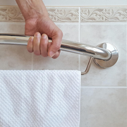 HealthCraft PLUS Bathroom Towel Bar 24" & Grab Bar - Senior.com Grab Bars & Safety Rails