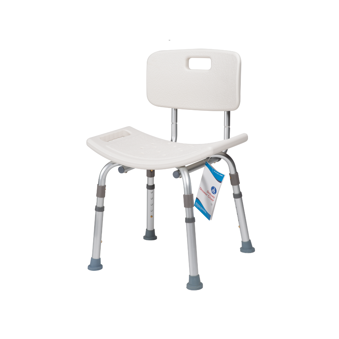Dynarex Deluxe Shower Chairs with Curved Seats and Handles - Senior.com Shower Chairs