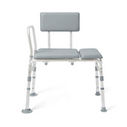 Medline Bariatric Padded Transfer Bench with Suction Grip Feet - Senior.com Transfer Benches