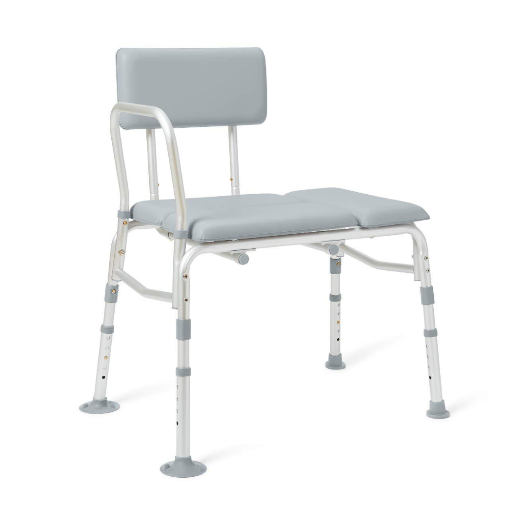 Medline Bariatric Padded Transfer Bench with Suction Grip Feet - Senior.com Transfer Benches