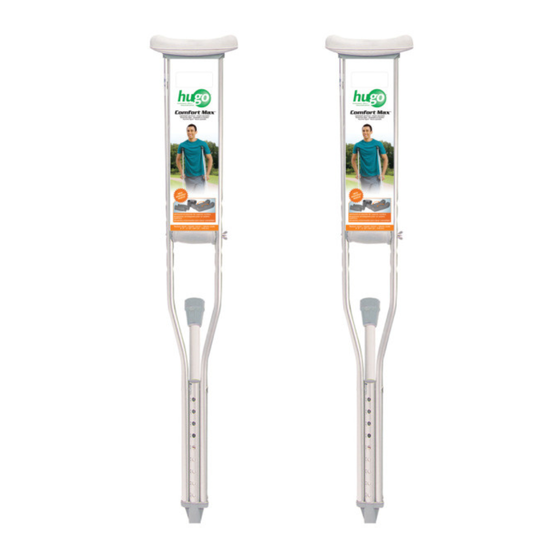 Hugo Comfort Max Lightweight Aluminum Crutches - Pair - Senior.com Crutches