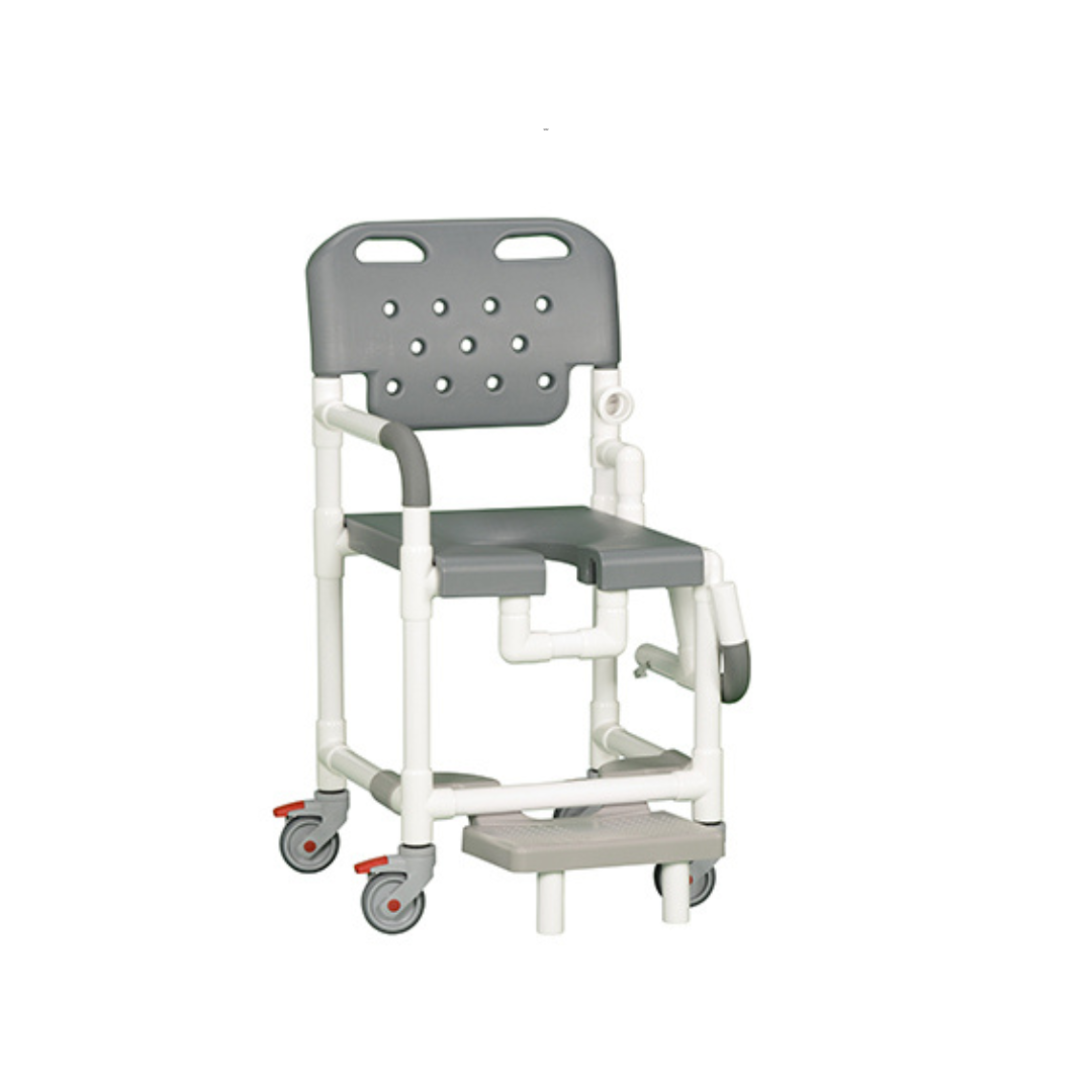 Rolling shower chair online commode