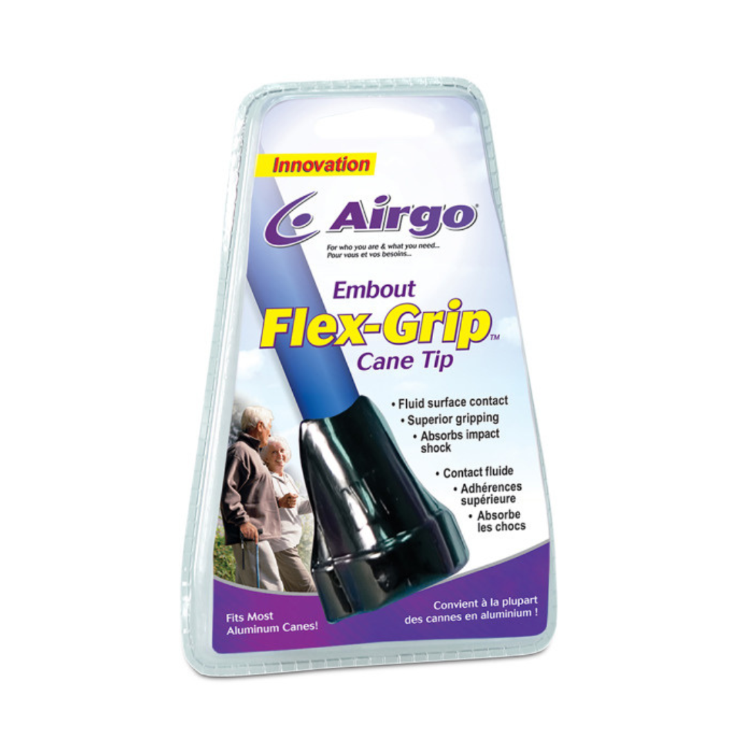 Drive Medical Airgo Flex-Grip Cane Tip - Helps Absorb Impact - Senior.com Cane Tips