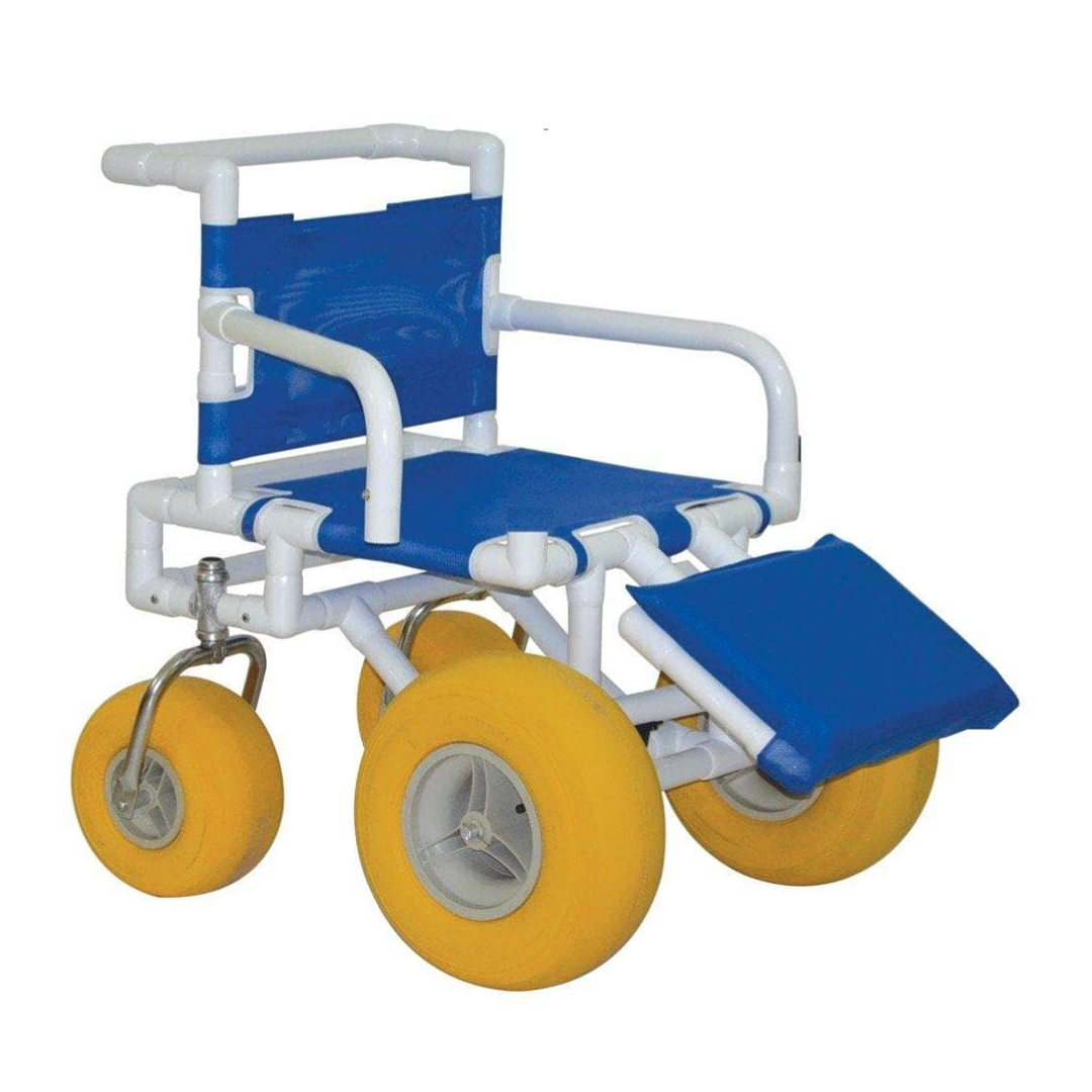 MJM International All Terrain Transport Wheelchair with Elevating Leg Rests - Senior.com All-Terrain Transport Chairs