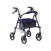 Medline Folding Steel Rollator with Microban Protection & 8" Wheels - Senior.com Rollators