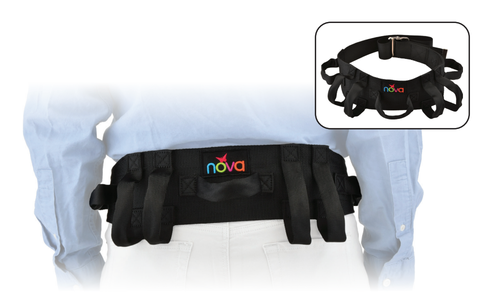 Nova Medical Gait Transfer Belt with Handles - Senior.com Gait Belts