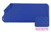 Nova Medical Non-Slip XL Bath Mat with Suction Cup Grip - Blue - Senior.com Shower Mats