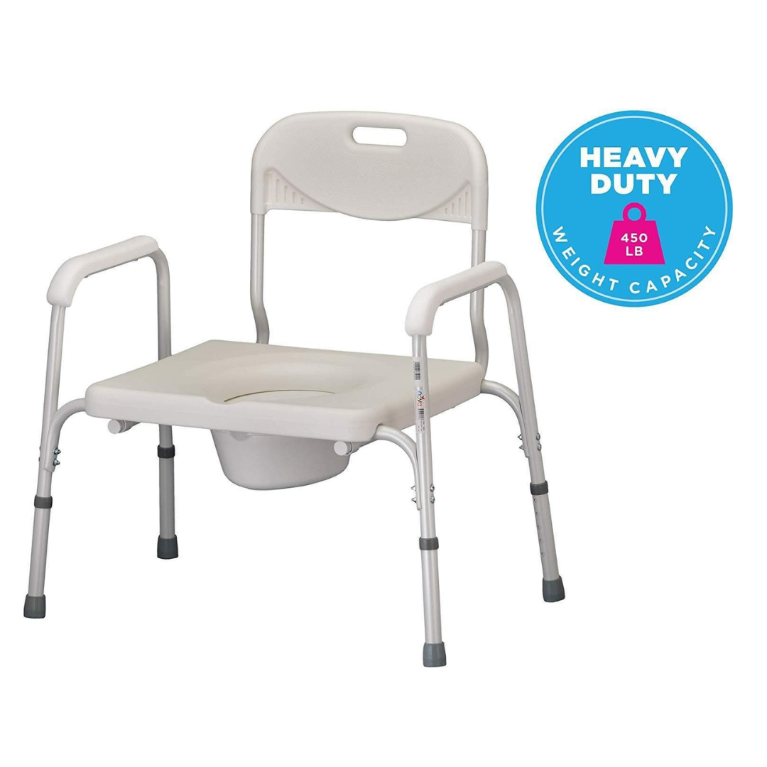 Nova Medical Bariatric Heavy Duty Commode with Back & Wide Seat 8580
