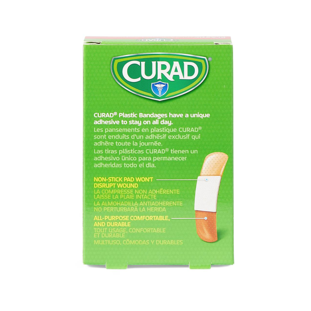 Medline CURAD Plastic Adhesive Bandages- 3/8" x 1.5" - 100 Per Box - Senior.com Bandages
