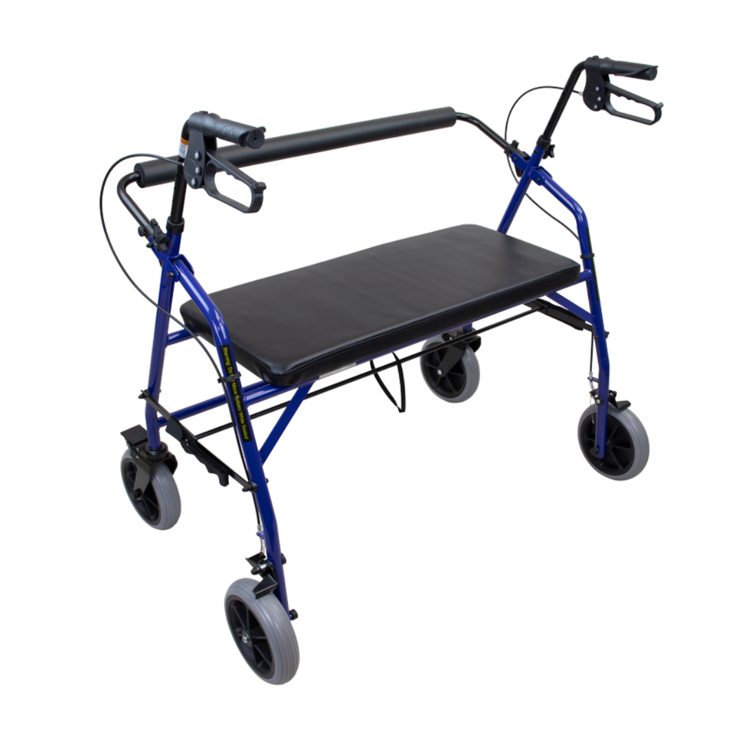 Dynarex DynaGo HD Bariatric Foldable Steel Rollator - Senior.com Rollators