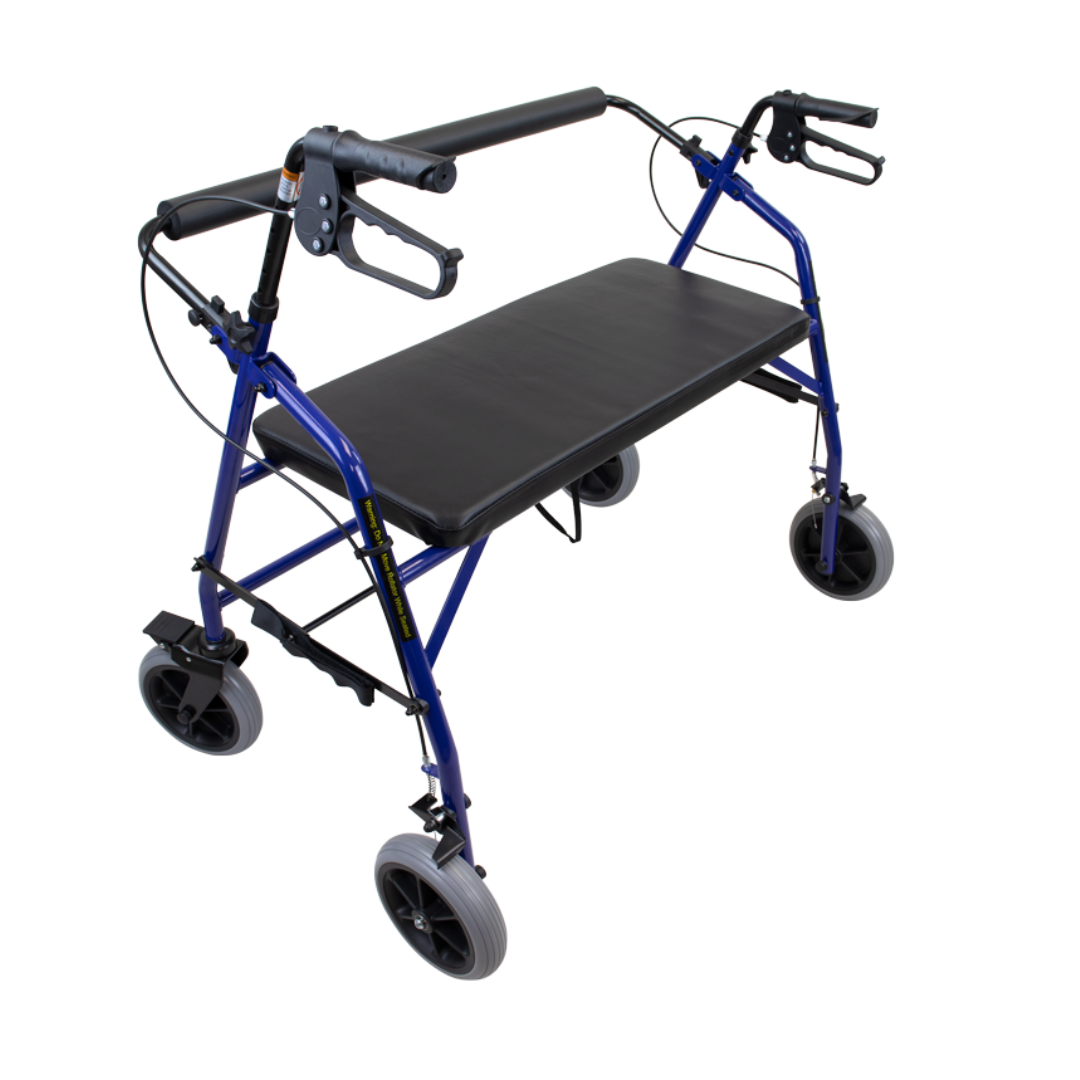 Dynarex DynaGo HD Bariatric Foldable Steel Rollator - Senior.com Rollators