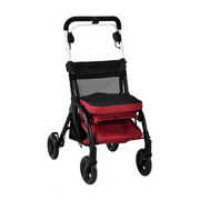 Triumph Mobility Essentials Shopping Rollator with Seat - XL Shopping Storage Bag - Senior.com Rollators