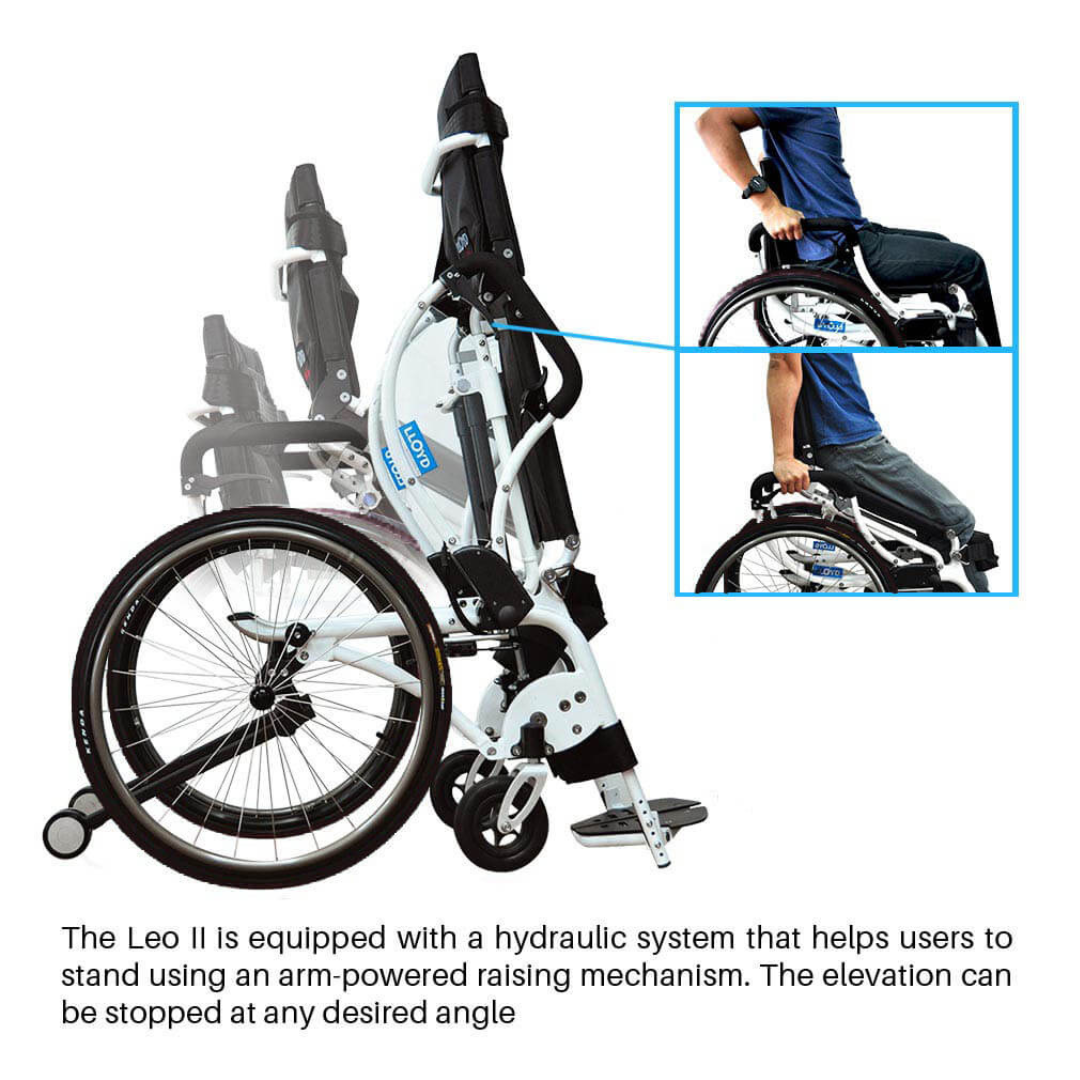 Foldawheel Leo II Lightest Manual Standing Power Wheelchairs - Weighs Only 59 Lbs - Senior.com Wheelchairs