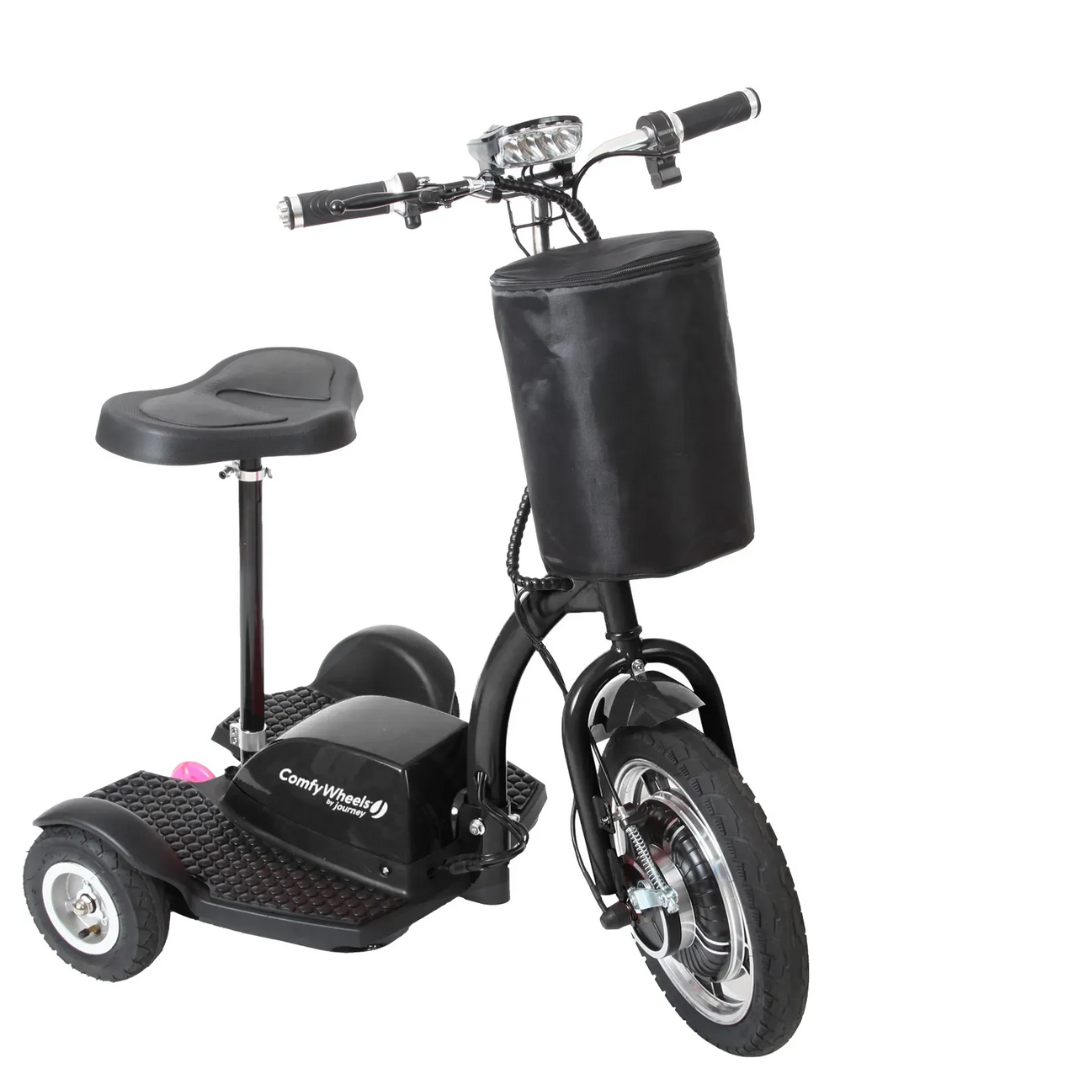 Journey Comfy Wheels Portable 3 Wheel Recreational Scooter - Senior.com Scooters