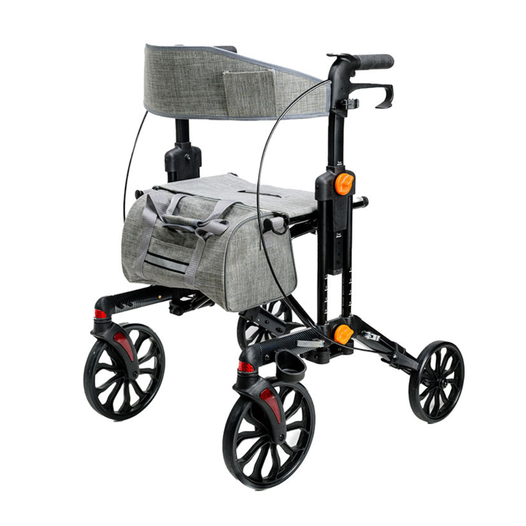 MOBB Healthcare Stride 3-in-1 Portable Rollator - Seat Height Adjustable - Senior.com Rollators