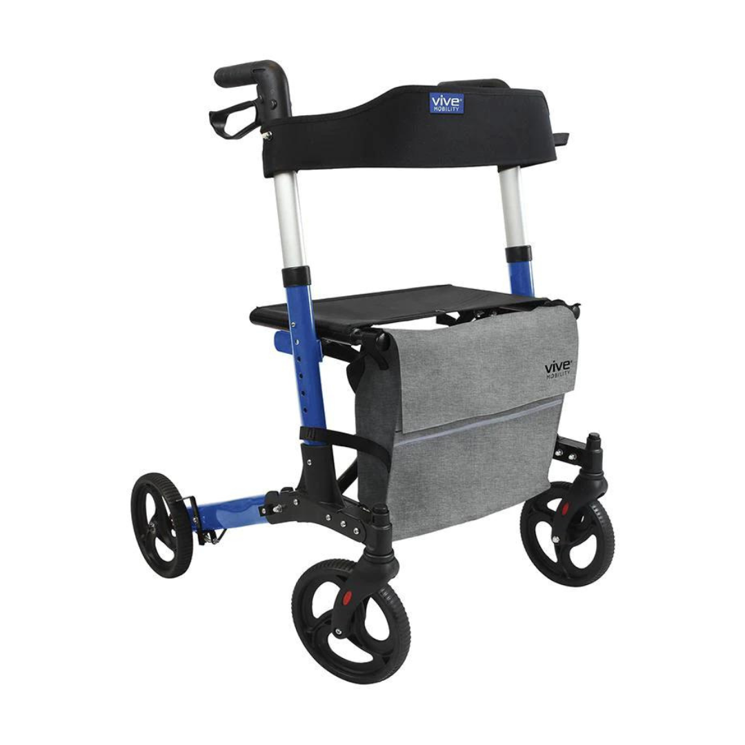 Vive Health Foldable Rollator Series T - For Taller Users - Senior.com Rollators