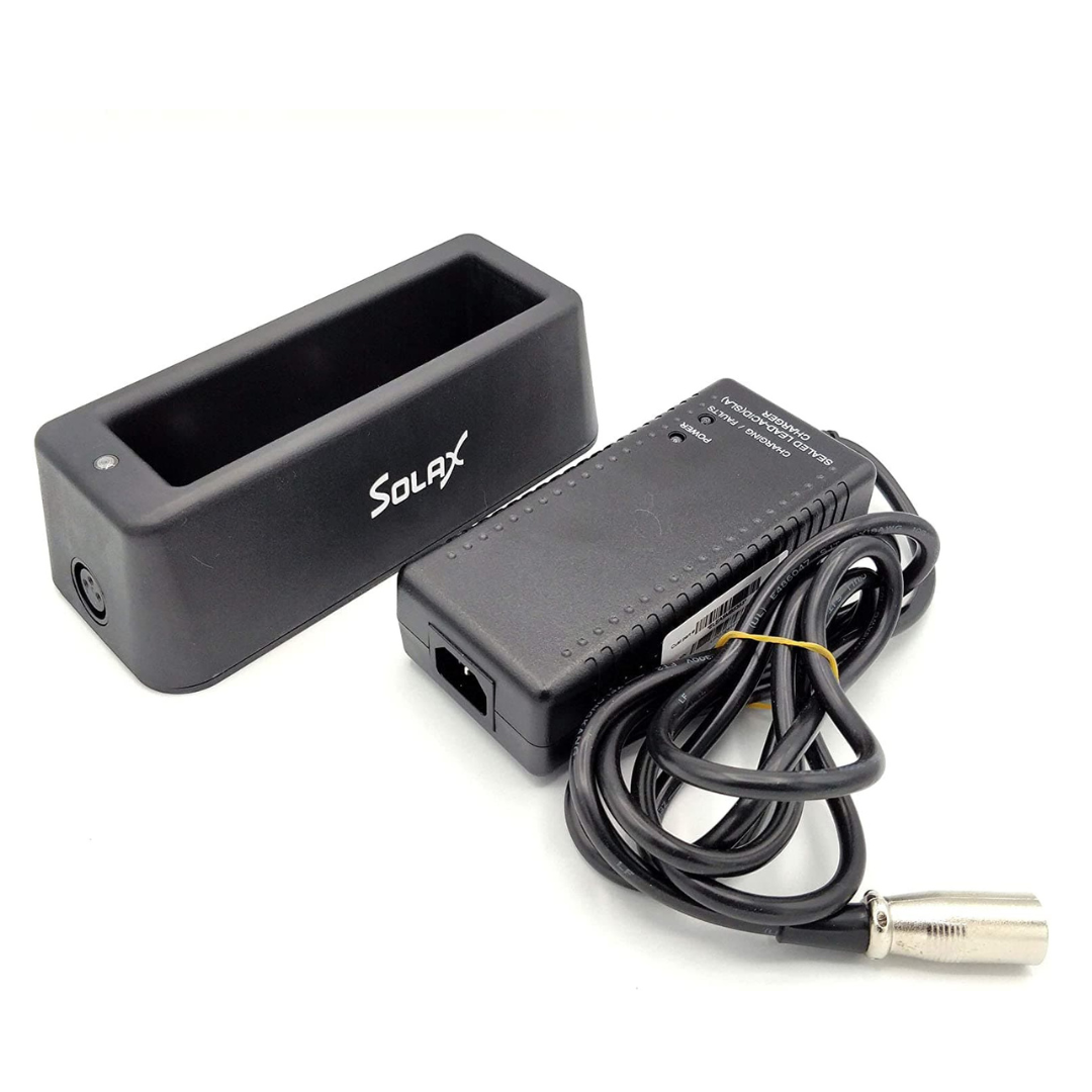 Solax Battery Docking Station with XLR Power Cable/Cord - Senior.com Scooter Chargers