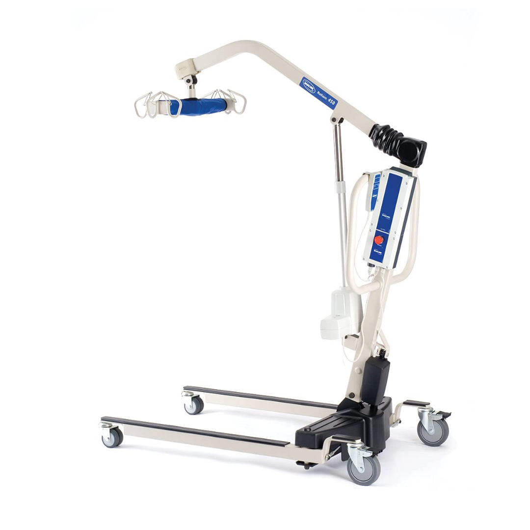 Invacare Reliant 450 Battery-Powered Patient Lift with Low Power Base - Senior.com Patient Lifts