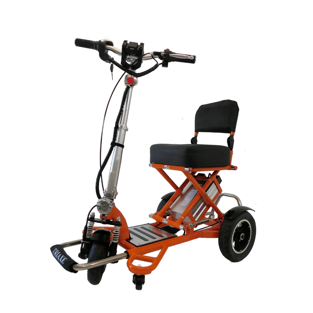 Triaxe Sport Long Distance Folding Electric Mobility Scooters - 12 MPH - Senior.com Scooters