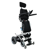 Foldawheel Phoenix II Electric Standing Power Wheelchair with Recline and 18.5 Mile Range - Senior.com Power Chairs
