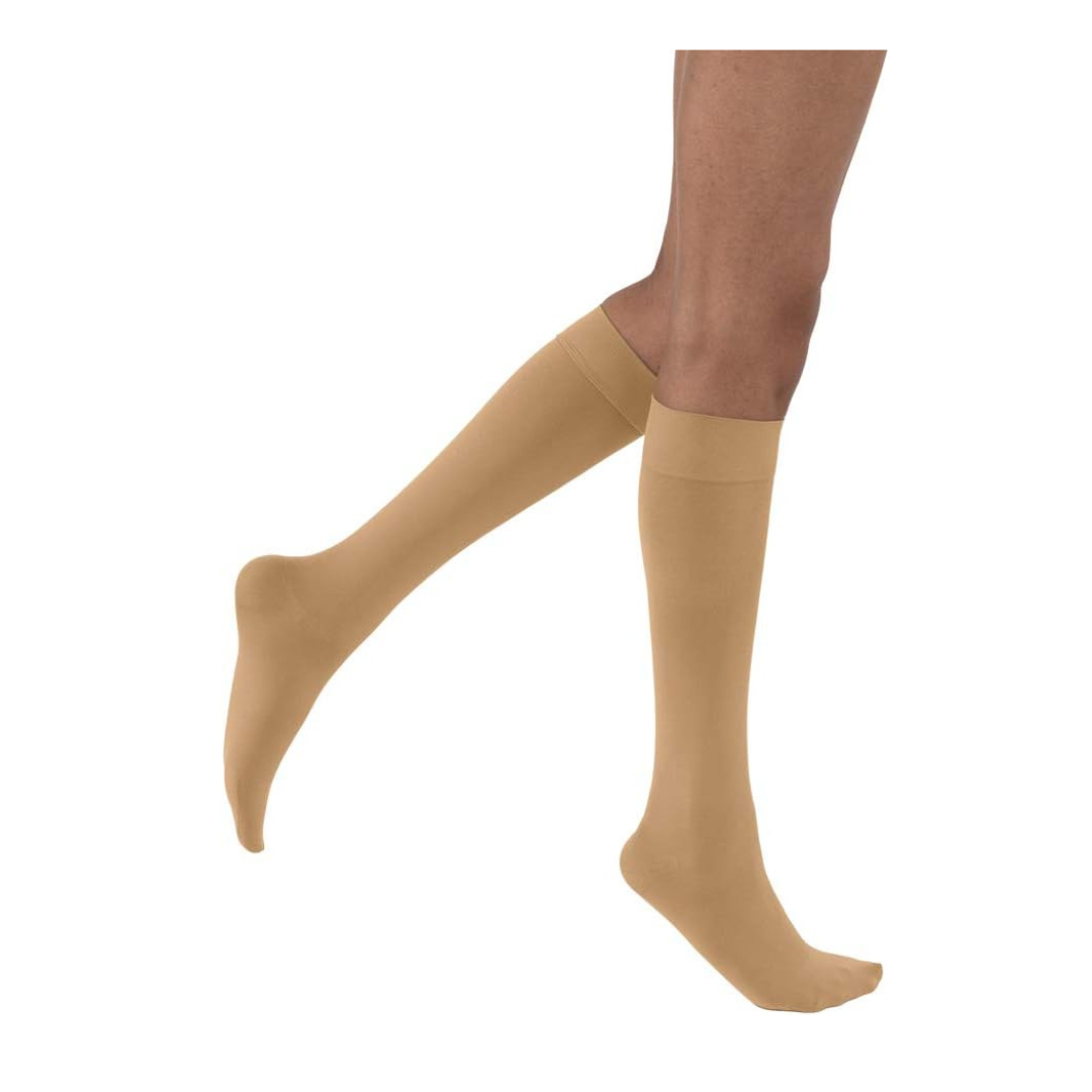 JOBST Opaque Softfit 15-20 mmHg Compression Stockings - Knee High & Closed Toe - Senior.com Compression Stockings