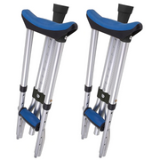 Carex Folding Travel Crutches - Aluminum Underarm Lightweight Crutches - Senior.com Crutches