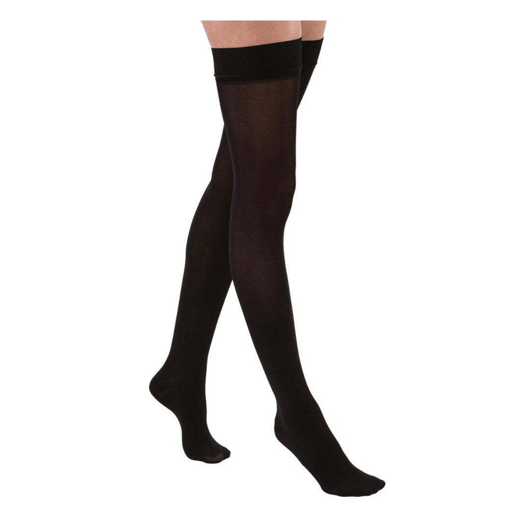 JOBST Relief Thigh High Closed Toe Silicone Compression Stockings - Class 30-40 - Senior.com Compression Stockings