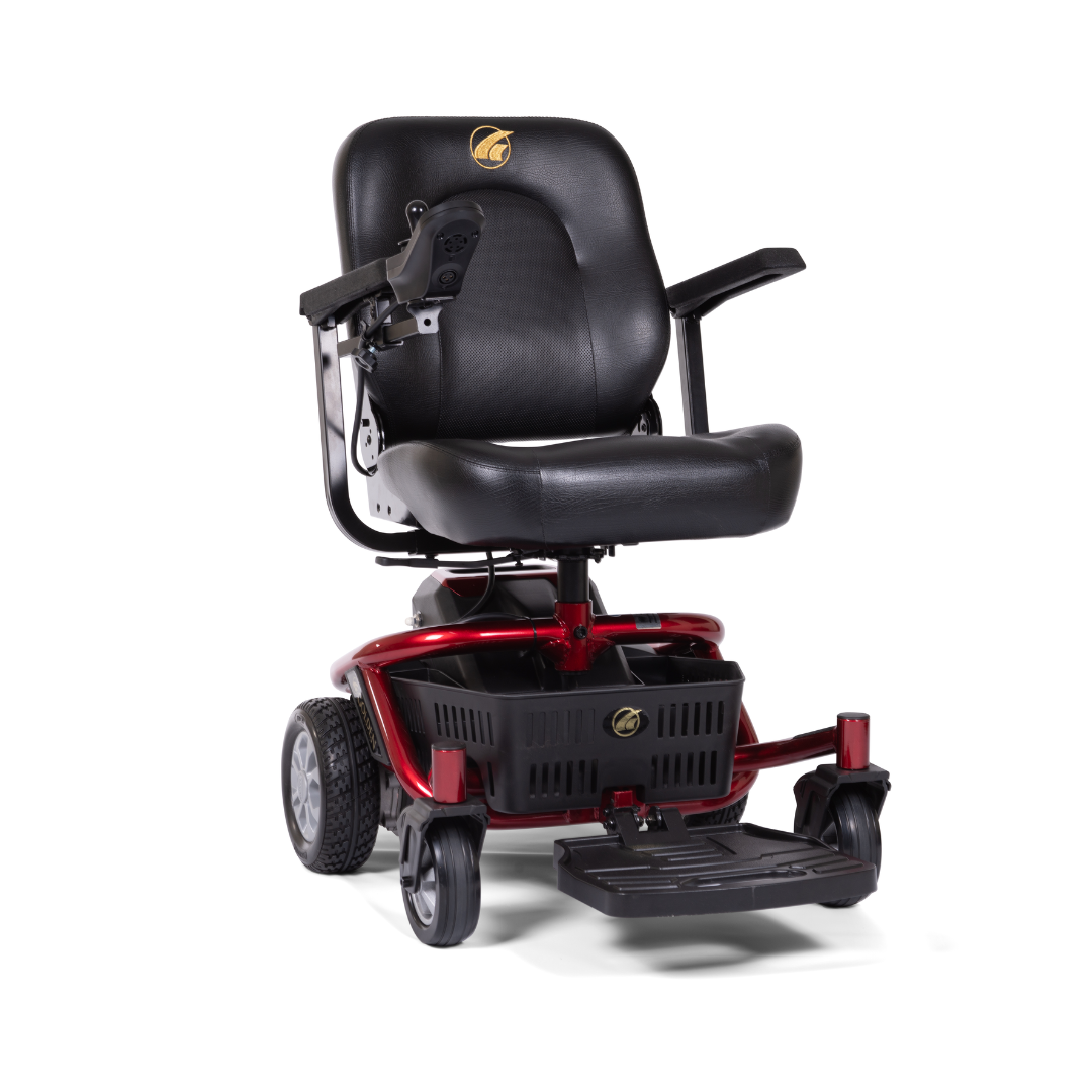 Golden Tech LiteRider Envy Compact Electric Power Chairs Red High Back