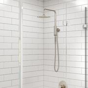 Pulse ShowerSpas Aquarius Shower System - 8" Rain Showerhead & Arm - Senior.com Shower Systems