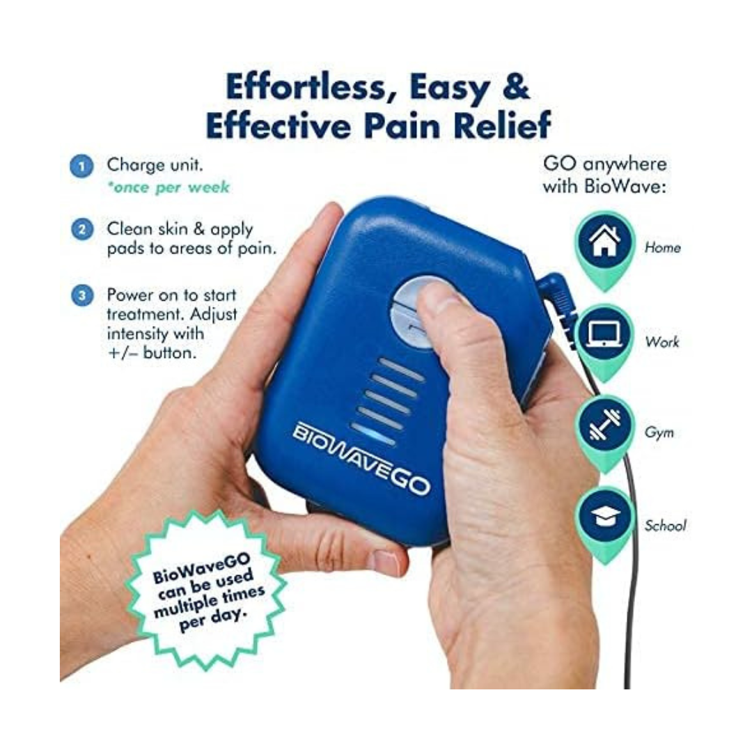 BIOWAVE GO Wearable Pain Management TENS Device - Long-Lasting Pain Relief - Senior.com TENS Units