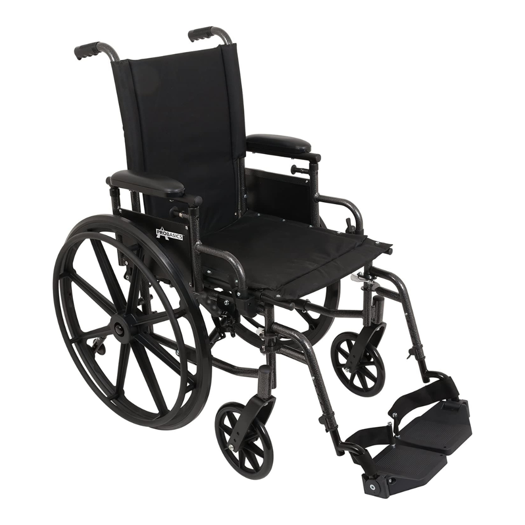ProBasics Ultra Lightweight Wheelchair - Height Adjustable Seat - Flip Back Desk Arms - Senior.com Wheelchairs