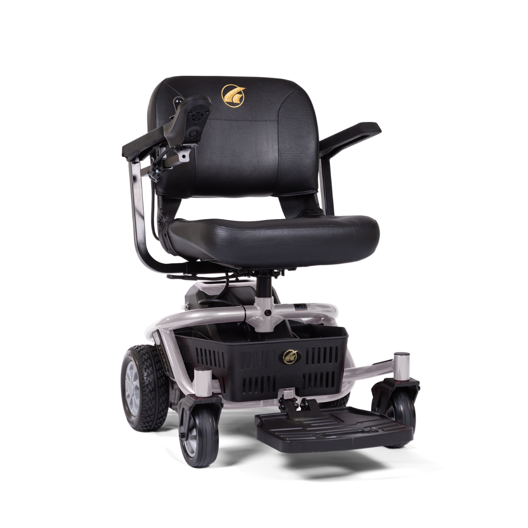 Golden Tech LiteRider Envy Compact Electric Power Chairs Satin Silver