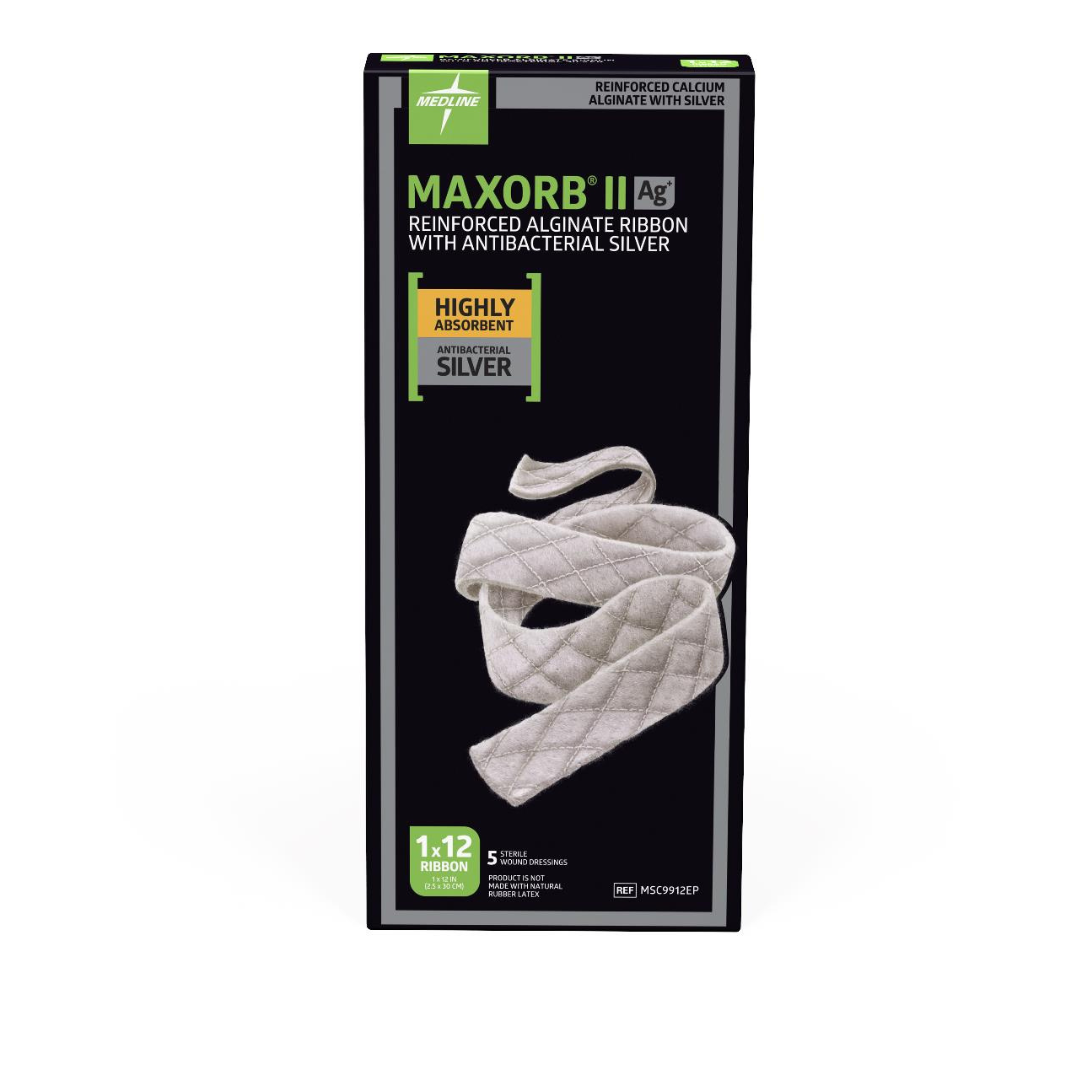 Medline Maxorb II Silver Alginate Dressings - Ultra Absorption - Senior.com Dressings
