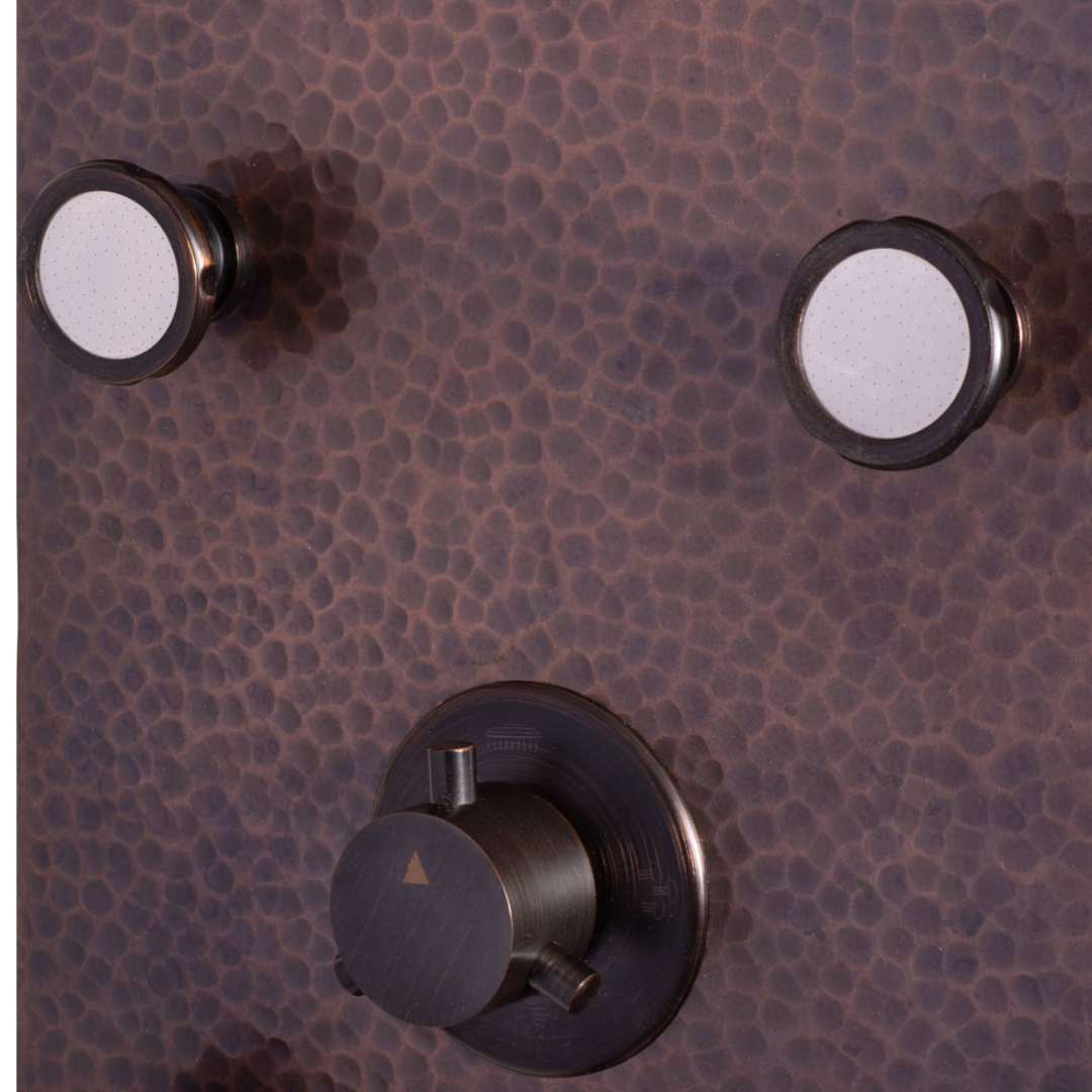 Pulse ShowerSpas Sedona Shower System - Hammered Copper - Senior.com Shower Systems